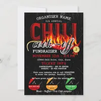 Chili Cookoff Cook Off Fundraiser Community Party Invitation