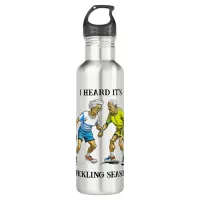 Funny Pickleball Pun | Pickling Season Stainless Steel Water Bottle