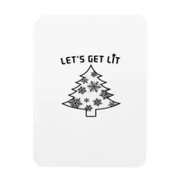 Let's Get Lit Christmas Tree Holiday Lights Essent Magnet