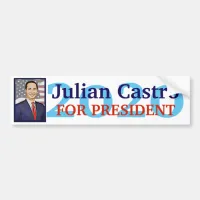 2020 Presidential Election Julian Castro Bumper Sticker