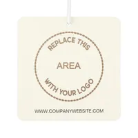 Company Logo Business Contact Promo Giveaway Air Freshener
