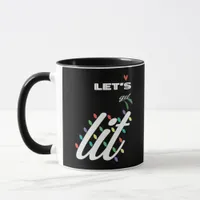 Funny Let's Get Lit Holiday Family Love Mug