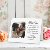 Personalized Photo Template Wedding Thank You