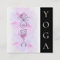 *~*  Lotus Moon Energy Healer Massage Reiki  Yoga Square Business Card