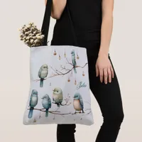 Rustic Woodland Love Birds Celebration Tote Bag