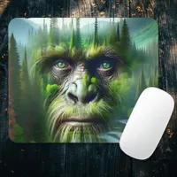Cool Sasquatch in the Woods Mouse Pad