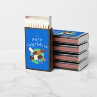 Stop Gang Violence Hands entwined Matchboxes