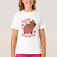 Sweeter Than Strawberries Capybara T-Shirt