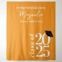 2025 Graduation Cap Banner Backdrop