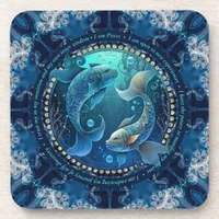 I am Pisces Customizable Affirmations Set of Six Beverage Coaster