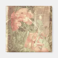 Antique Poppies Magnet