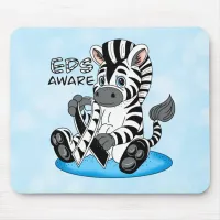 EDS Awareness Zebra Ribbon  Mouse Pad