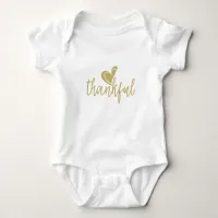 thankful heart thanksgiving baby bodysuit