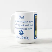 Funny Dog Dad - Father's Day - Dog Photo Joke Coffee Mug