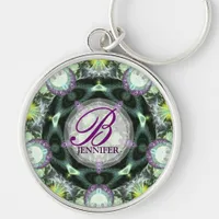 Mystic Nature Geometry Monogram Keychain