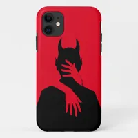 Sexy Gothic Devil Red Black Silhouette iPhone 11 Case