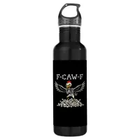 F Caw F Funny Chicken Halloween Cool Unique Style Stainless Steel Water Bottle