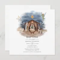 Religious Christmas Nativity Birth Jesus Christ In Invitation