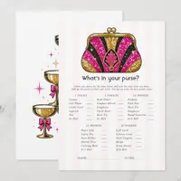 What’s in Your Purse Las Vegas Showgirl Bach Invitation