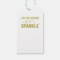 Tis The Season To Sparkle - Funny Sparkling Wine H Gift Tags