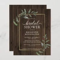 Budget Rustic Wood Eucalyptus Bridal Shower
