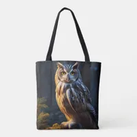 Barn Owl Colorful Tote Bag