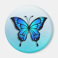 Blue Butterfly Personalized Name Magnet