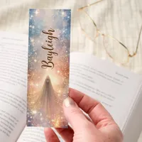 Cosmic Wanderer Golden Blue Nebula Bookmarks