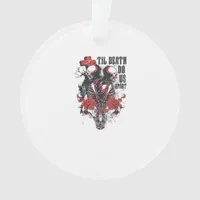 Till Death Do Us Part – Minimalist Skeleton Art Fo Ornament