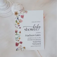 Baby Shower Invitation Wildflower