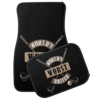 World's Worst Driver WWDa Car Floor Mat