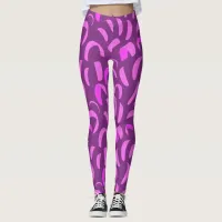 Purple and Pink Kite Boarding Themed Kitesurf Leggings