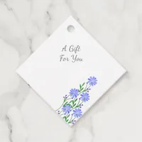 Simple Minimalist Wildflower Boho Chic Favor Tags