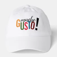 Colorful Mucho Gusto! Pleased to Meet You Hat