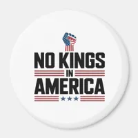 No Kings In America USA Retro Classic Magnet