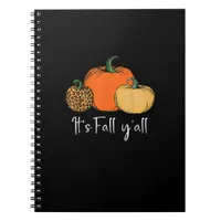 Fall Cute Halloween Pumpkin Thanksgiving It’s Fall Notebook