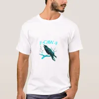 Crow F-Caw-F Funny Bird Retro T-Shirt