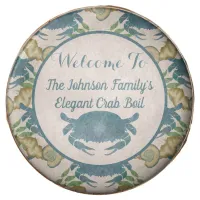 Elegant Crab Feast-Watercolor Blue Crabs, Seashell Chocolate Covered Oreo