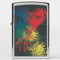 Impulsive Color Splash Toddler Art Zippo Lighter