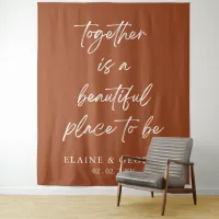 Together is beautiful Wedding Photo Backdrop