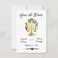 Golden Tree of Life Timeless Sophisticated Elegant Save The Date