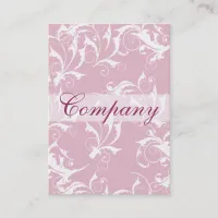 pink french flourish chic business cards