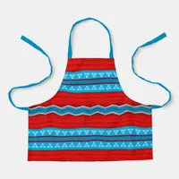 Southwest River Canyon Geometric Red Turquoise Sm Apron