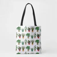 Hand Drawn Houseplants  Tote Bag