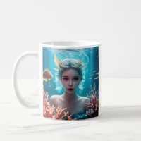 Beautiful Mermaid Under Water Coffee Mug