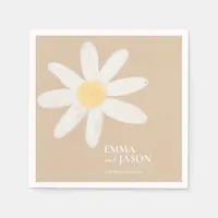 Boho Daisy Floral Napkins