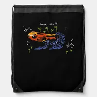 Frog Who Loves You! Drawstring Bag