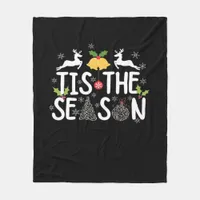Tis The Season Classic Minimal Clean Fleece Blanket