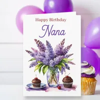 Happy Birthday Nana | Lilacs and Cupcakes Card