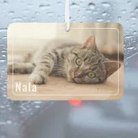 2 Photo Name Custom Pet Frame  Air Freshener